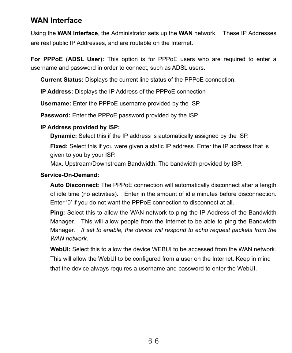 Wan interface | AirLive RS-2000 User Manual | Page 67 / 363