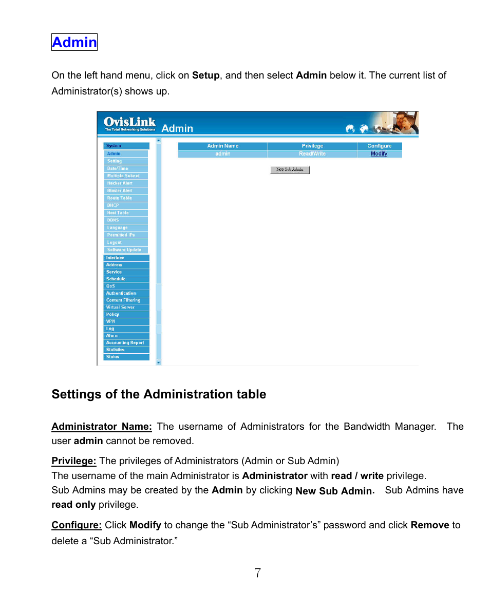 Admin | AirLive RS-2000 User Manual | Page 8 / 363