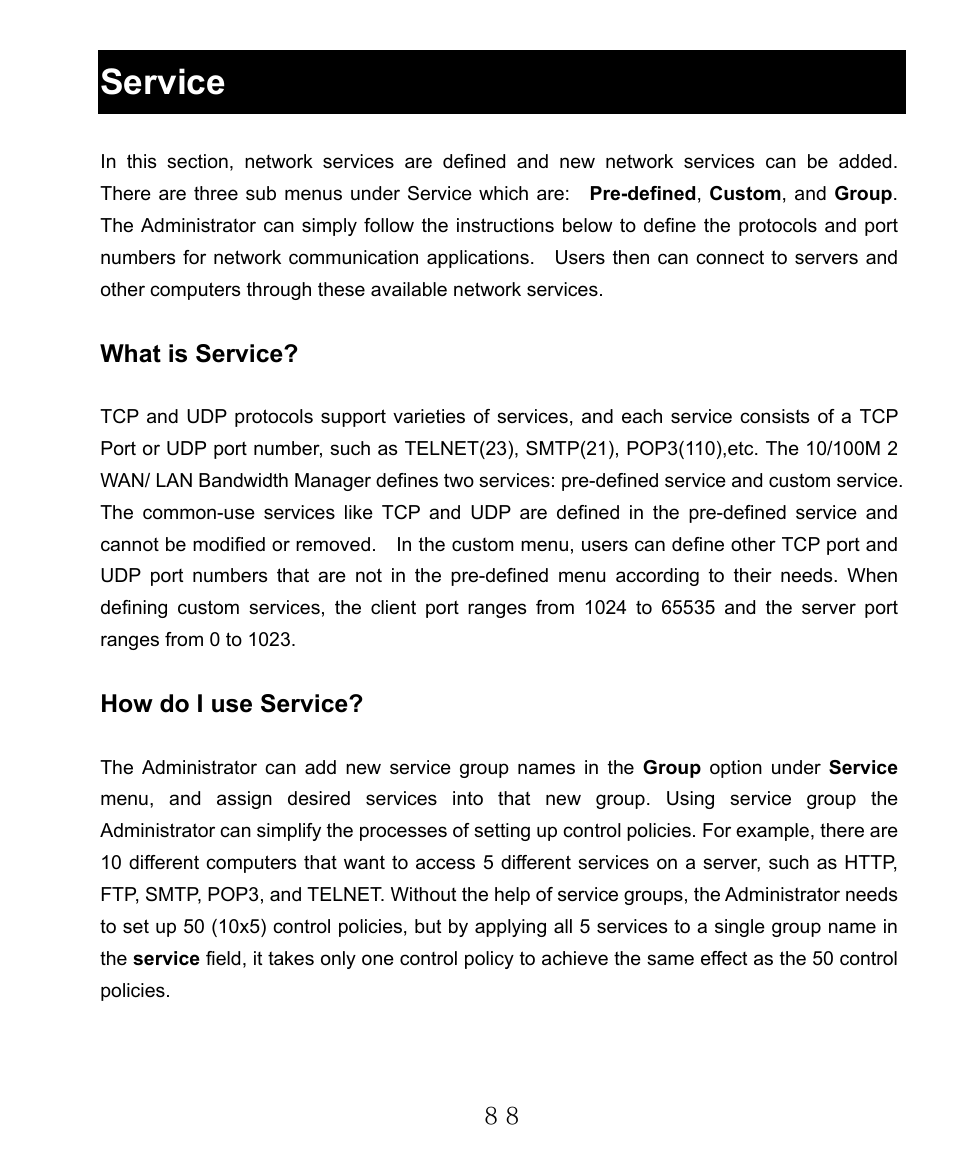 Service | AirLive RS-2000 User Manual | Page 89 / 363