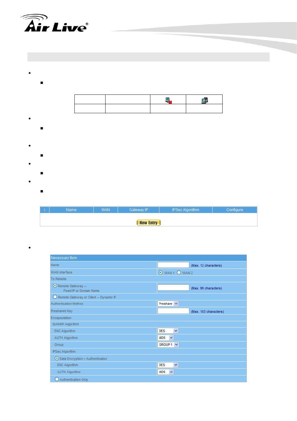 2 ipsec autokey | AirLive RS-2500 User Manual | Page 107 / 247
