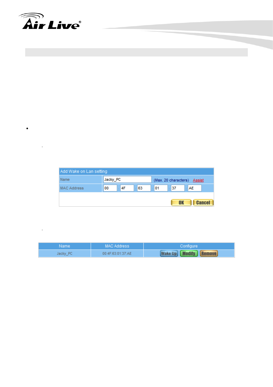5 wake on lan | AirLive RS-2500 User Manual | Page 225 / 247