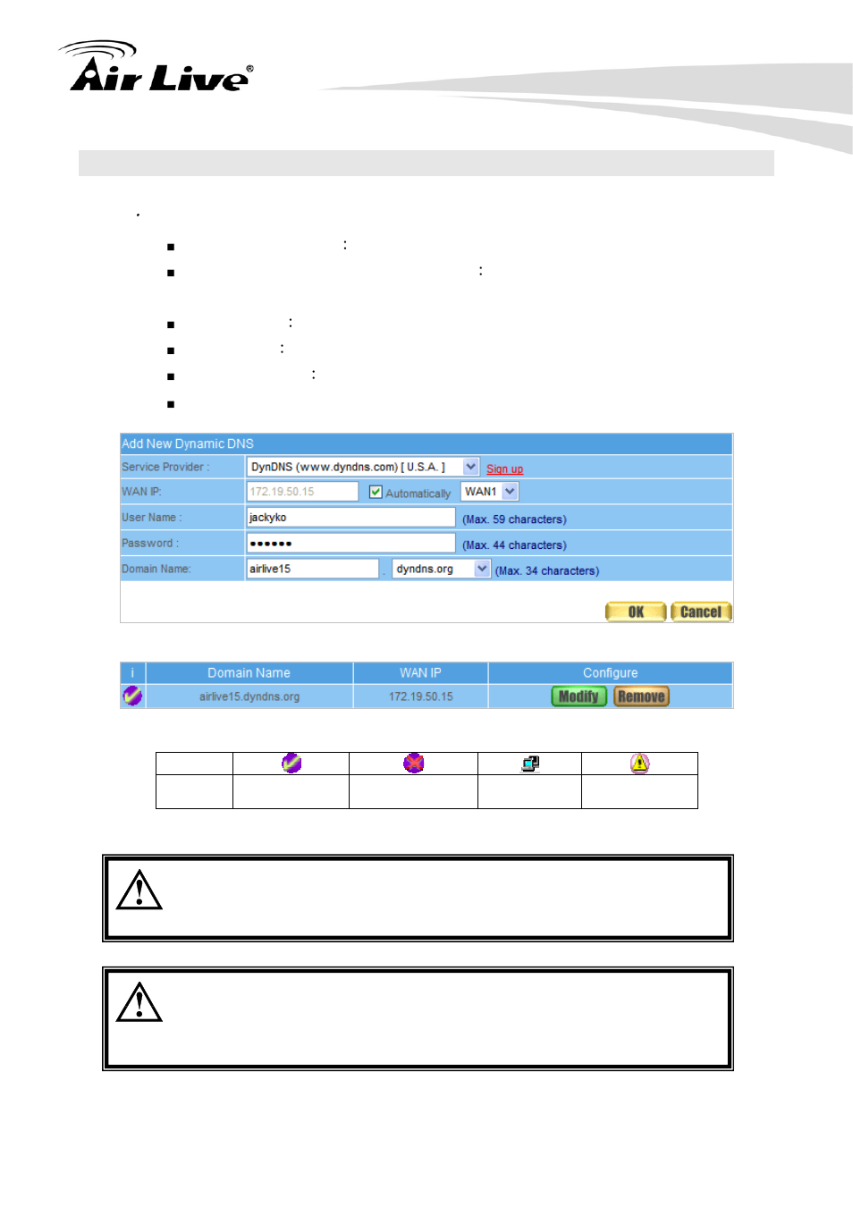 6 dynamic dns | AirLive RS-2500 User Manual | Page 41 / 247