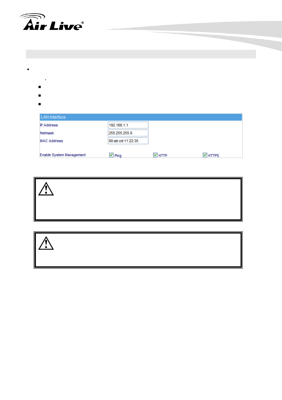 1 lan | AirLive RS-2500 User Manual | Page 45 / 247