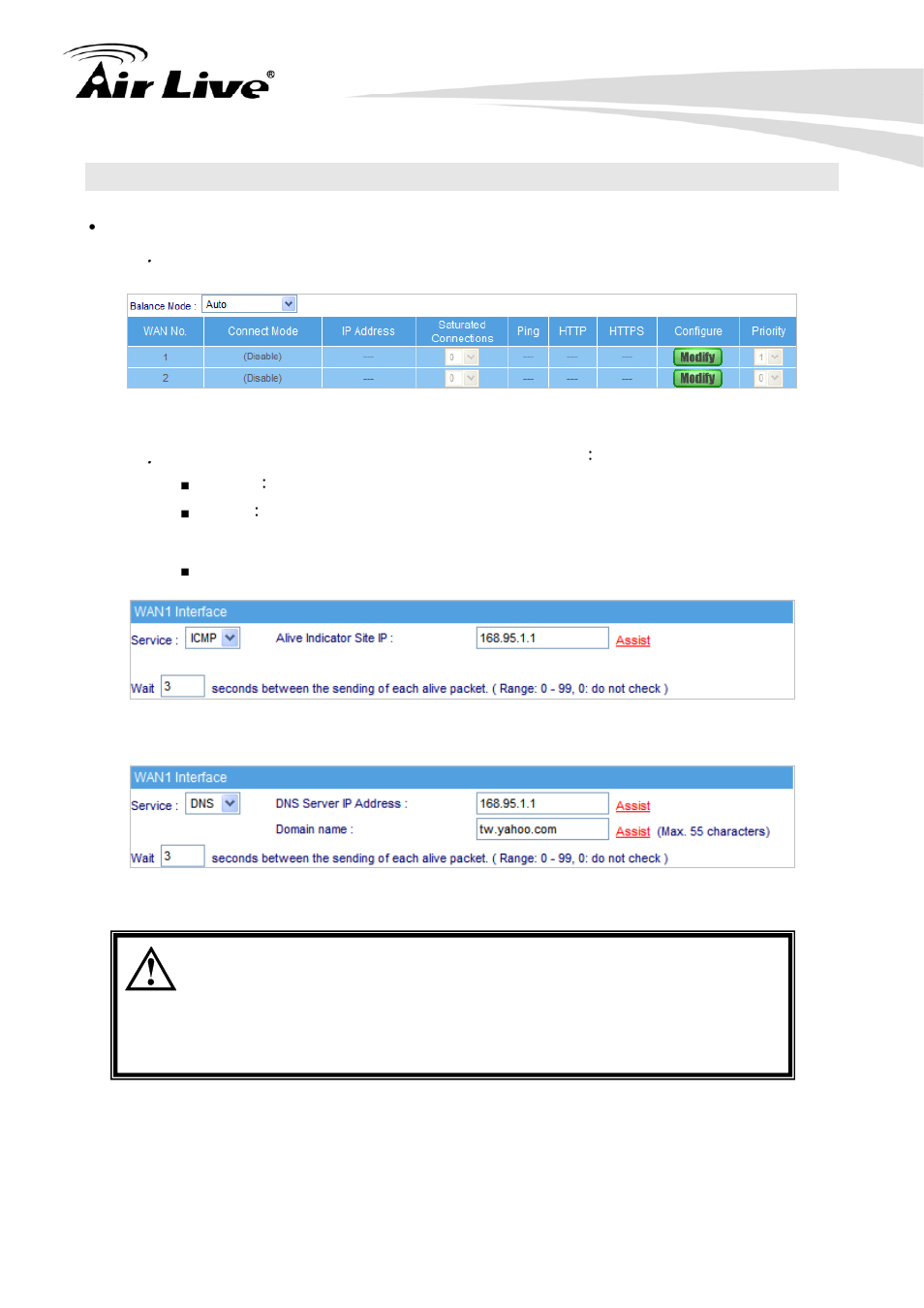 2 wan | AirLive RS-2500 User Manual | Page 46 / 247