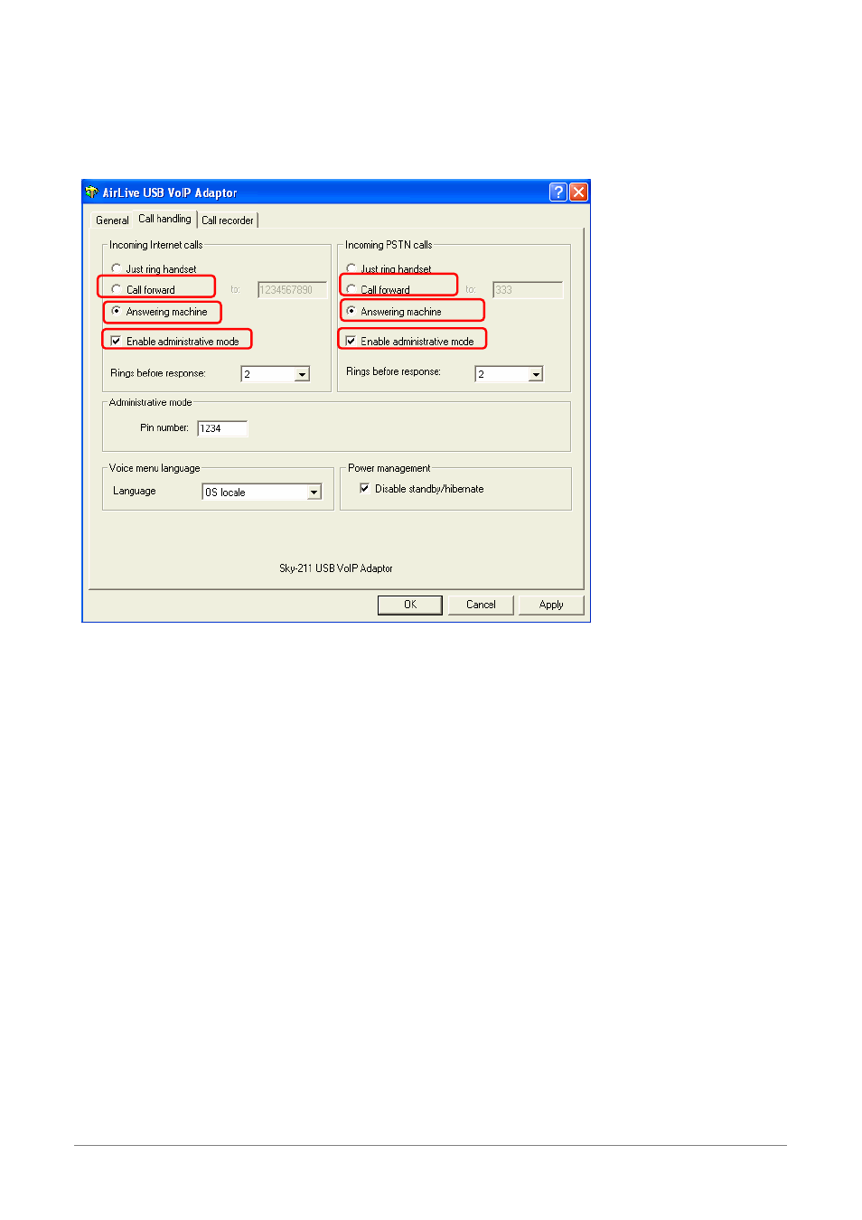 Remote ivr access | AirLive SKY-211 User Manual | Page 34 / 47