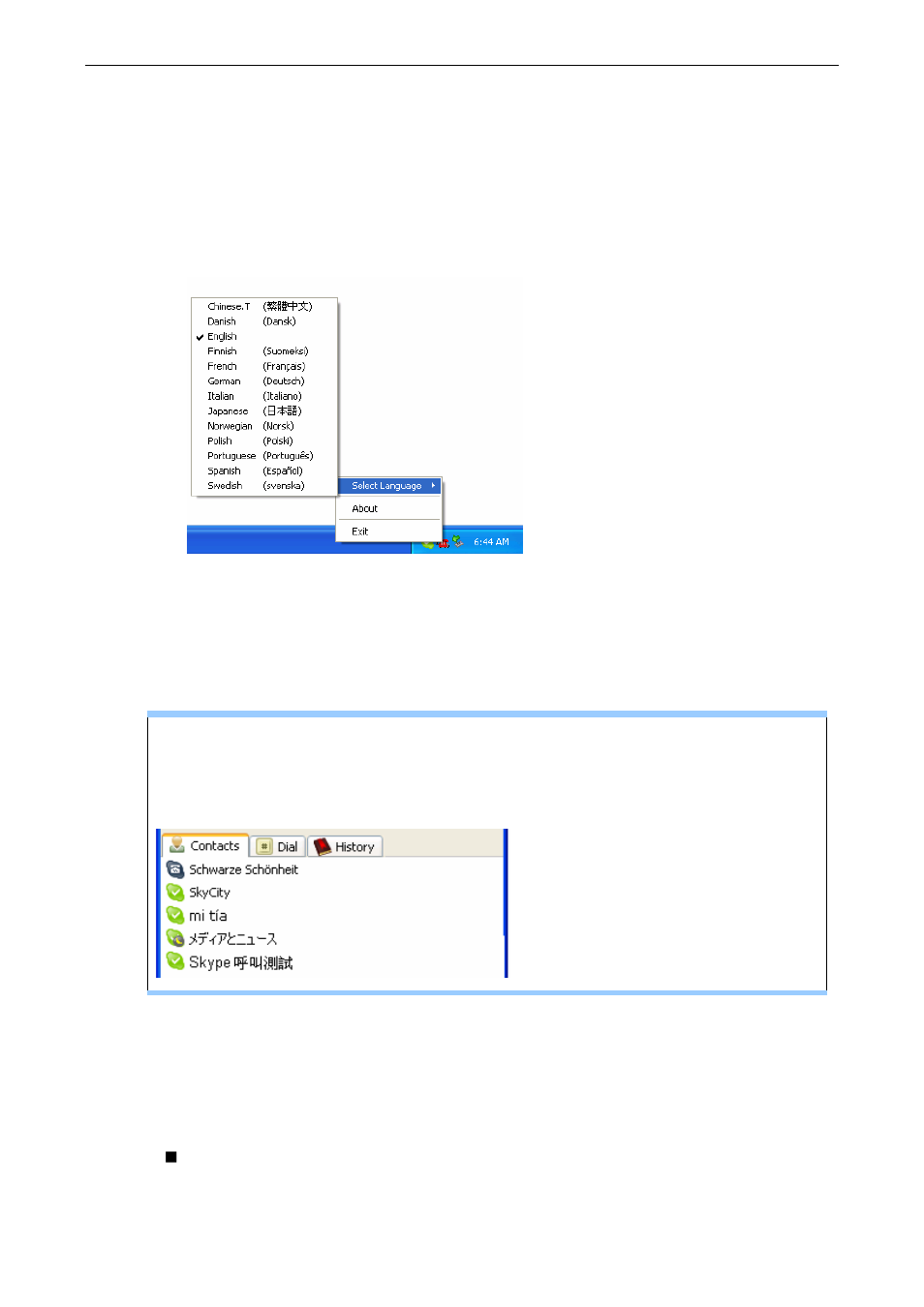 Lcd language, Charging the phone | AirLive Skyphone-1000 User Manual | Page 21 / 44