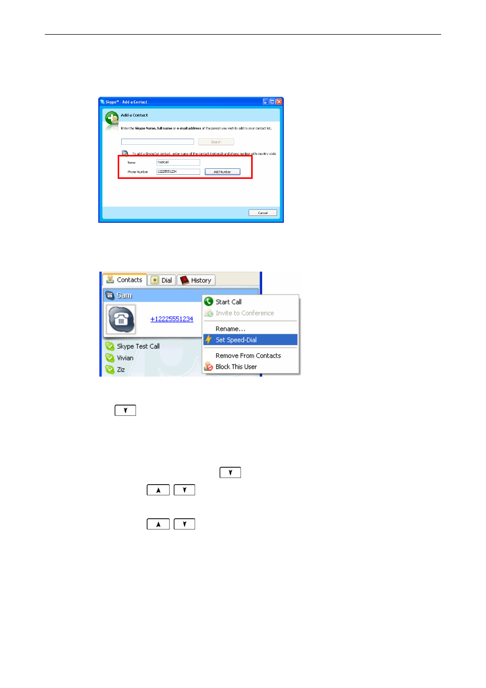 Loading phone number via contact info | AirLive Skyphone-1000 User Manual | Page 30 / 44