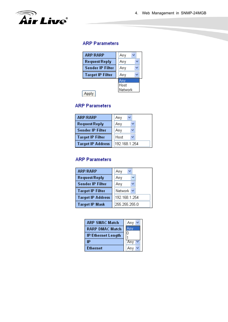 AirLive SNMP-24MGB User Manual | Page 102 / 325