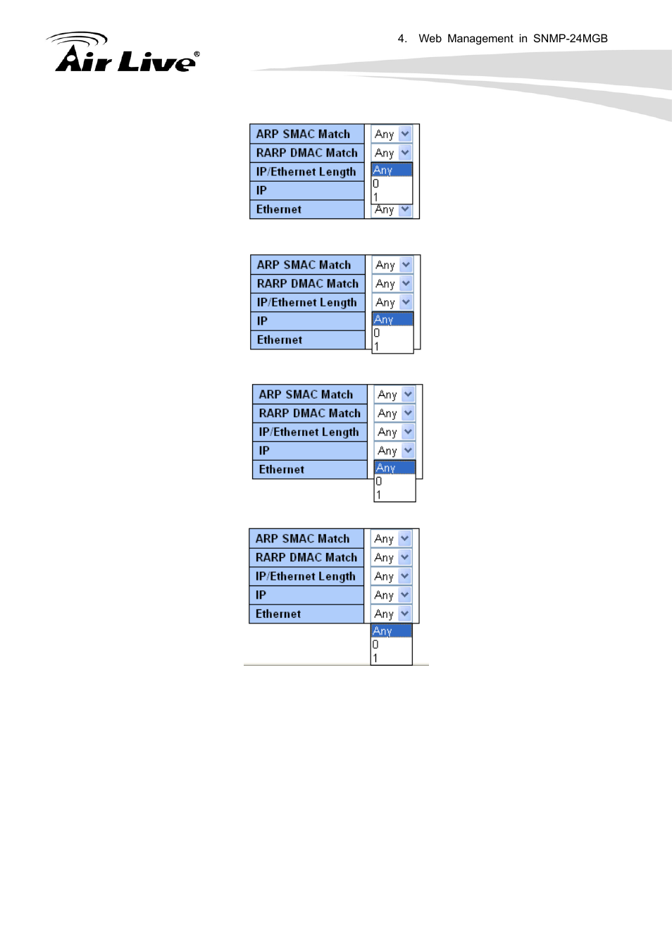 AirLive SNMP-24MGB User Manual | Page 103 / 325