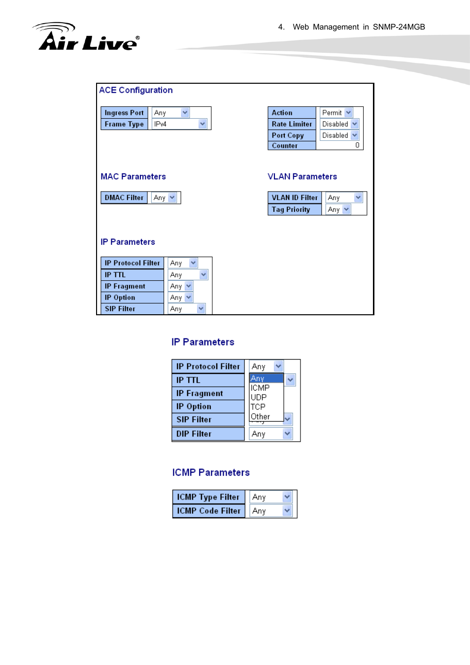 AirLive SNMP-24MGB User Manual | Page 104 / 325