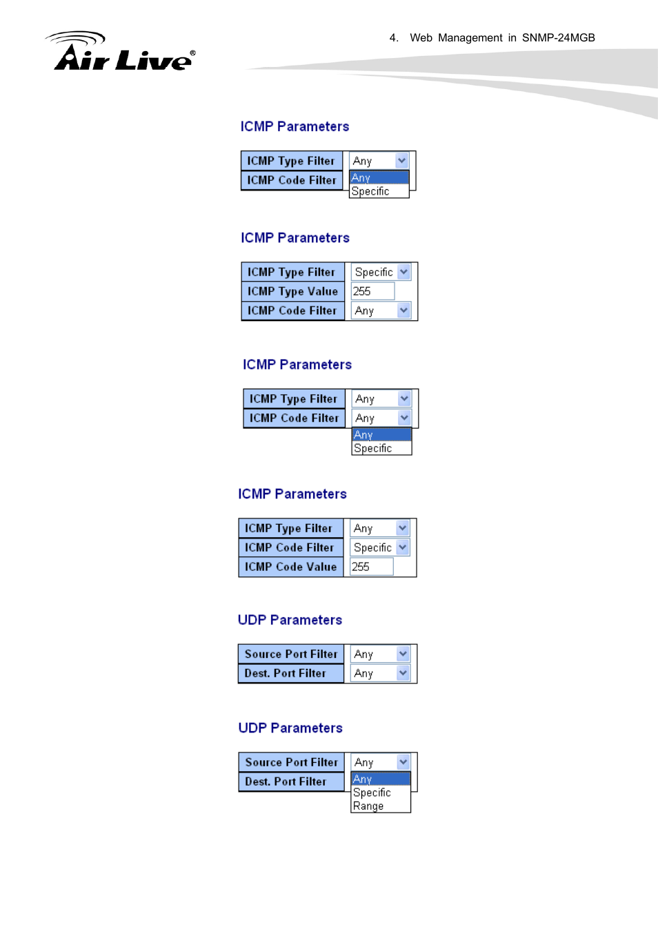 AirLive SNMP-24MGB User Manual | Page 105 / 325