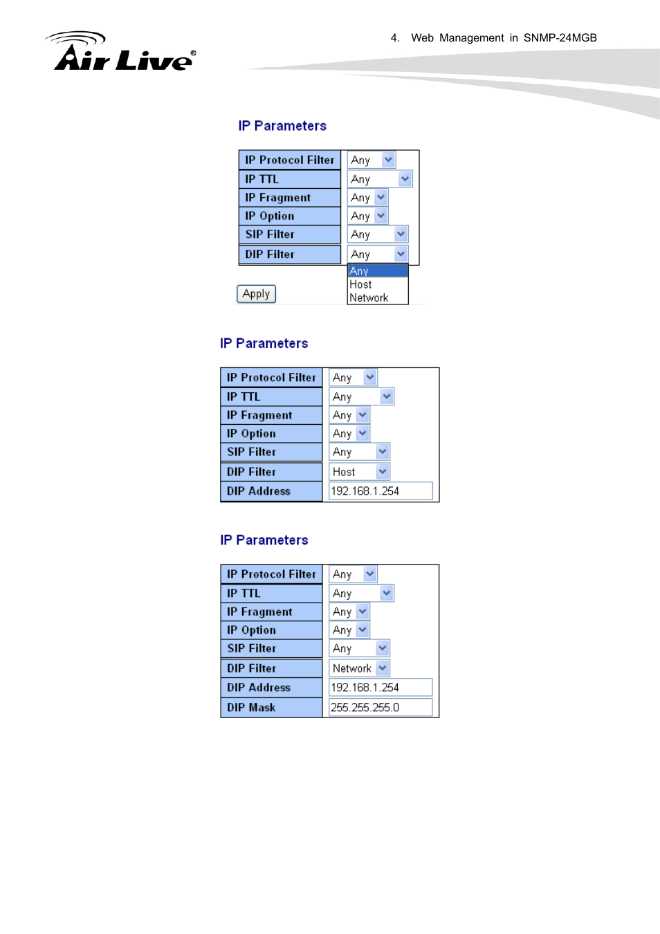 AirLive SNMP-24MGB User Manual | Page 111 / 325