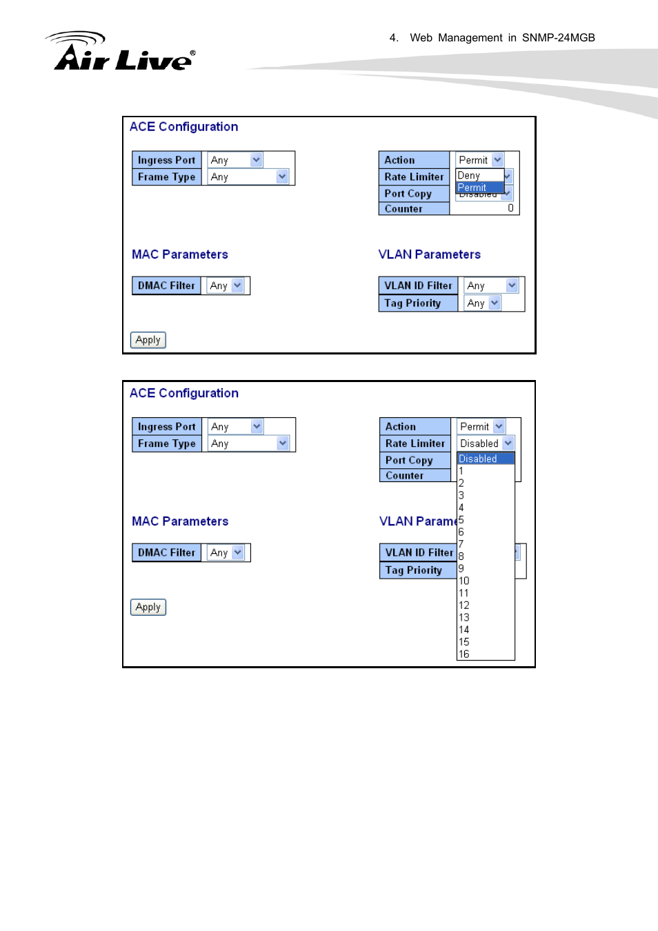 AirLive SNMP-24MGB User Manual | Page 112 / 325