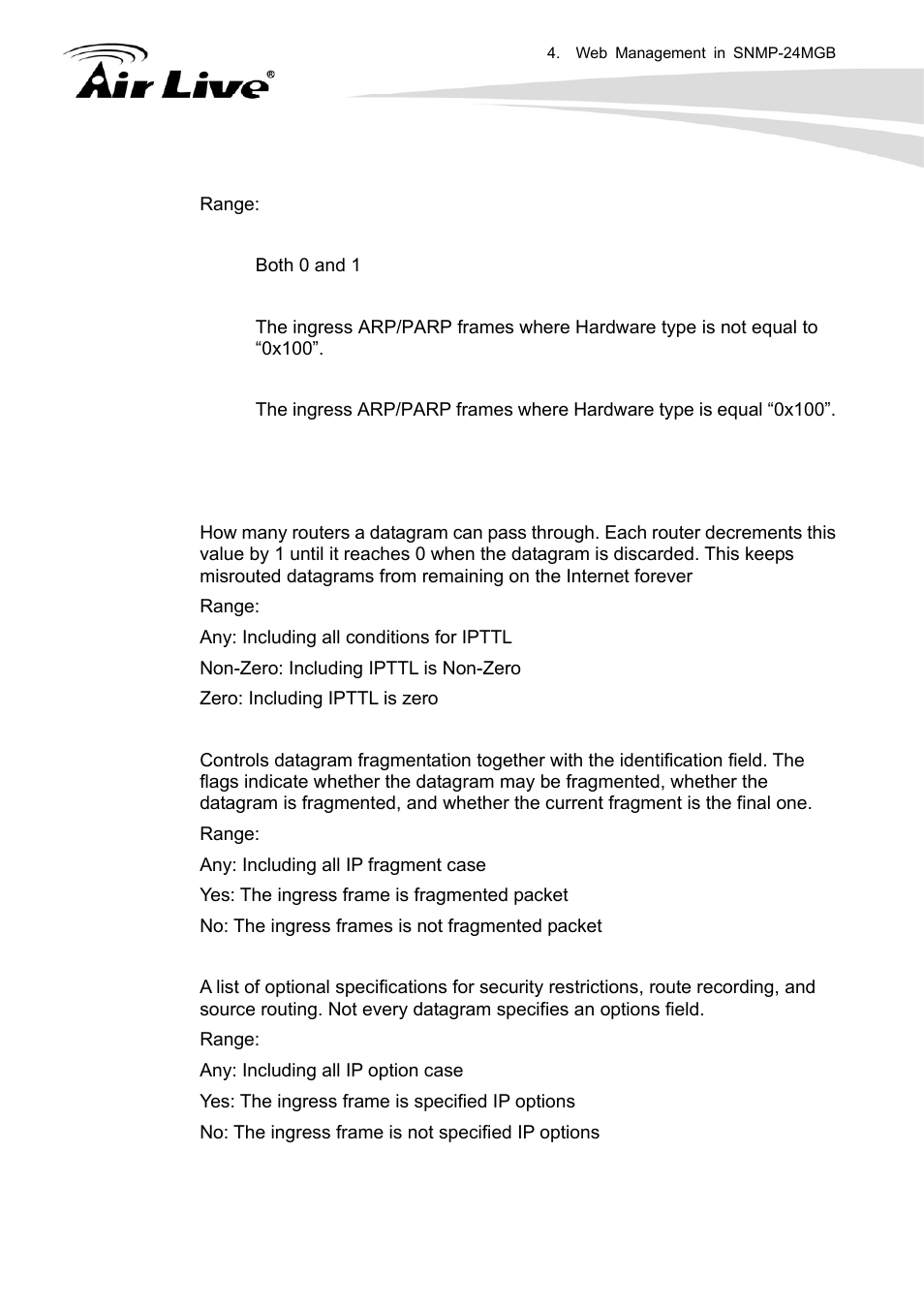 AirLive SNMP-24MGB User Manual | Page 119 / 325