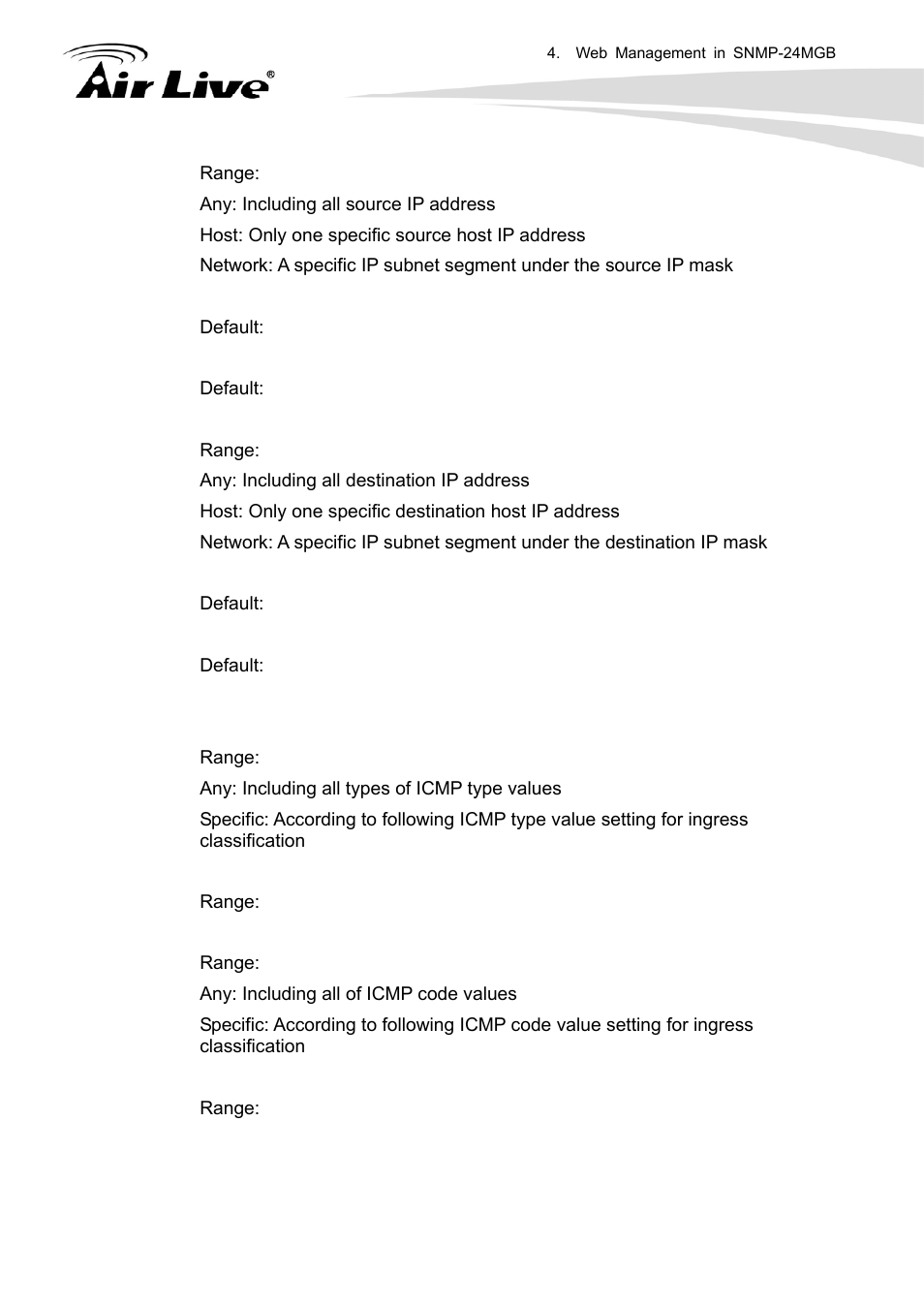 AirLive SNMP-24MGB User Manual | Page 120 / 325