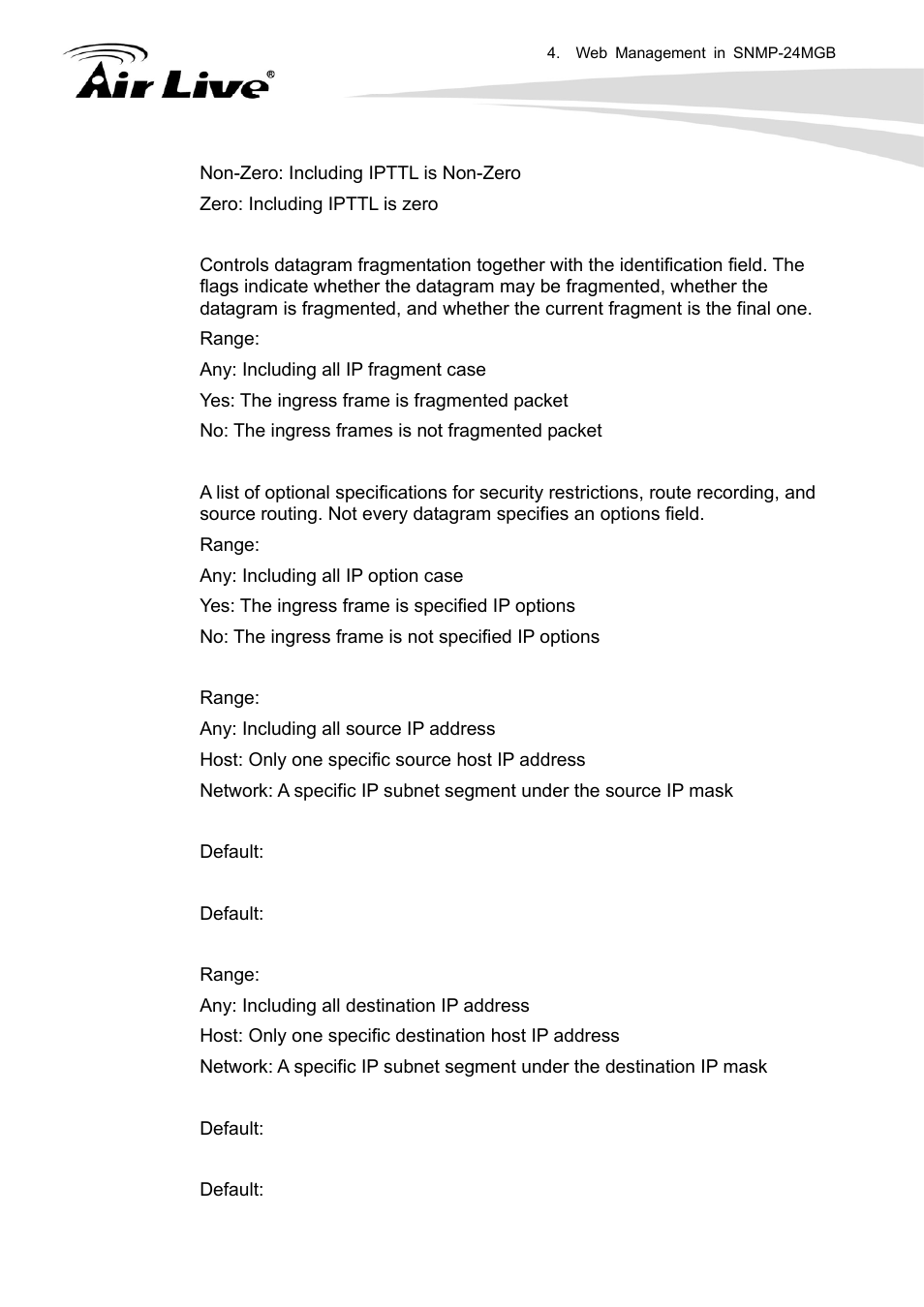 AirLive SNMP-24MGB User Manual | Page 124 / 325