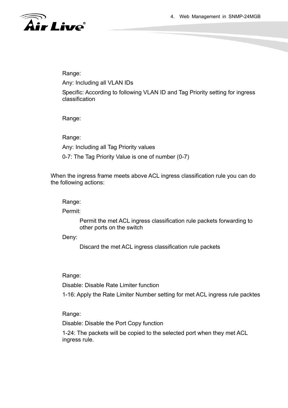 AirLive SNMP-24MGB User Manual | Page 125 / 325