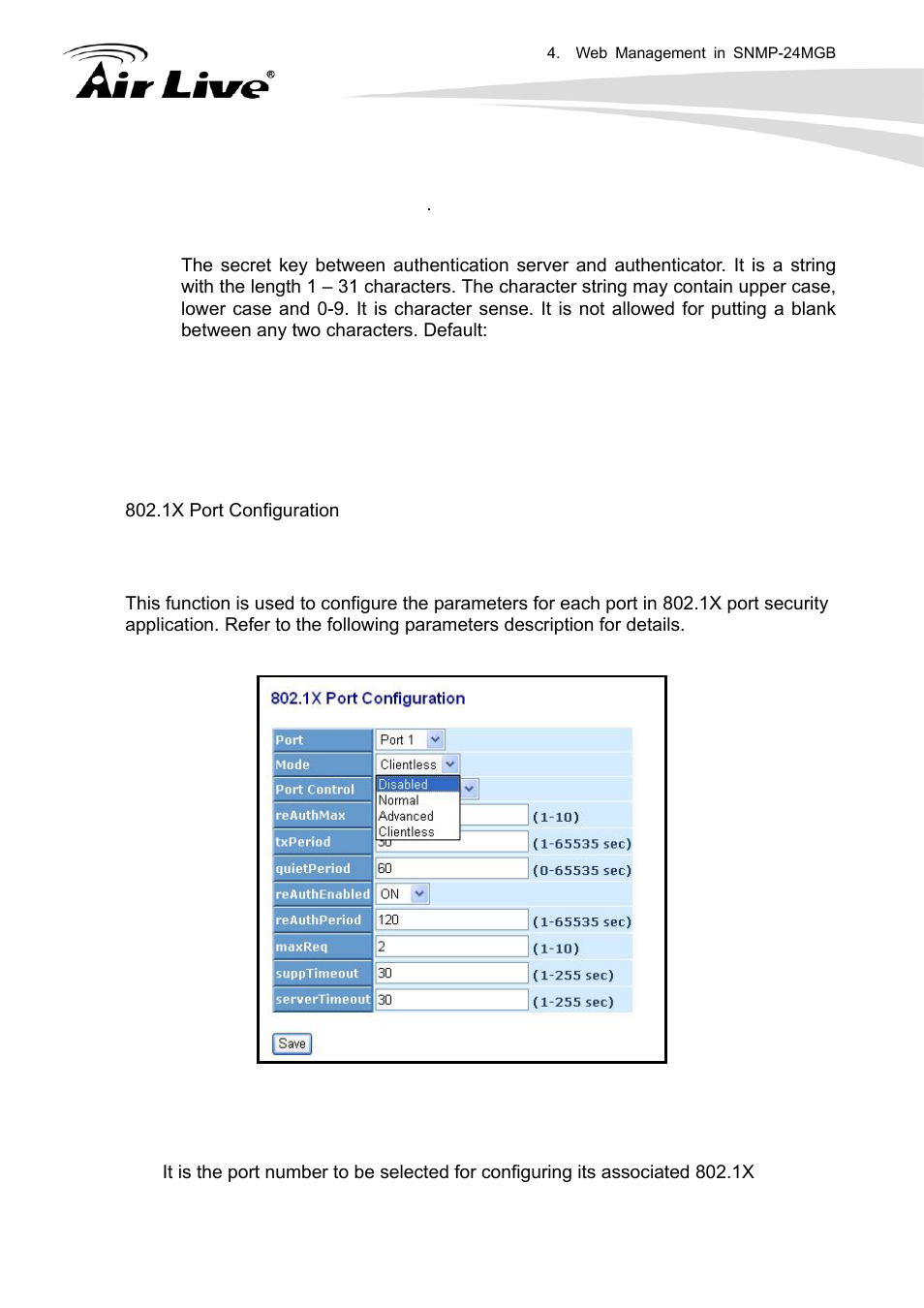 2 port configuration | AirLive SNMP-24MGB User Manual | Page 142 / 325