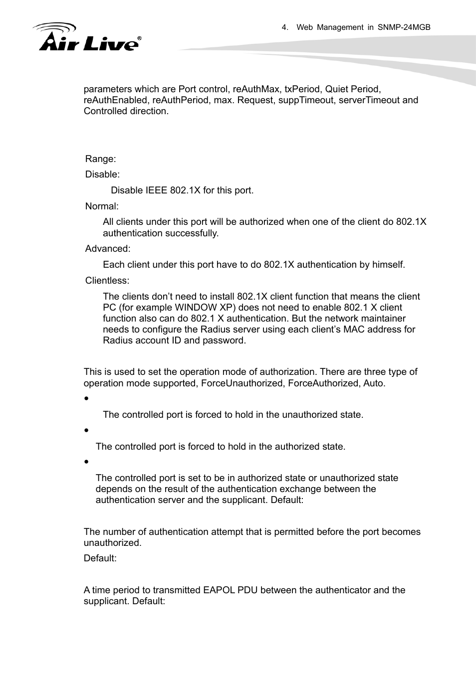 AirLive SNMP-24MGB User Manual | Page 143 / 325