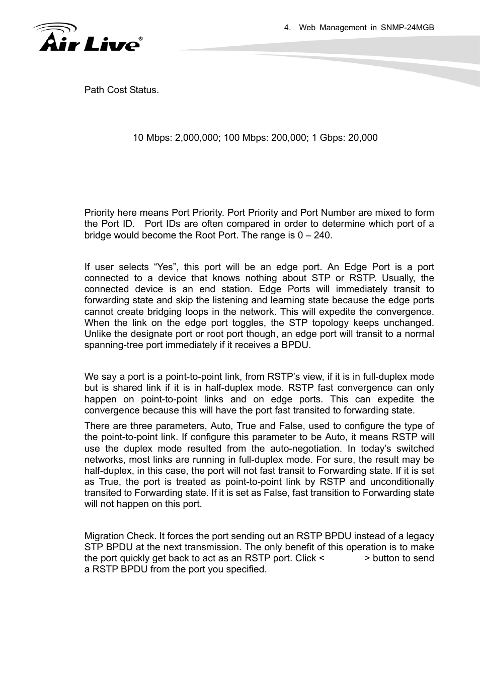 AirLive SNMP-24MGB User Manual | Page 157 / 325