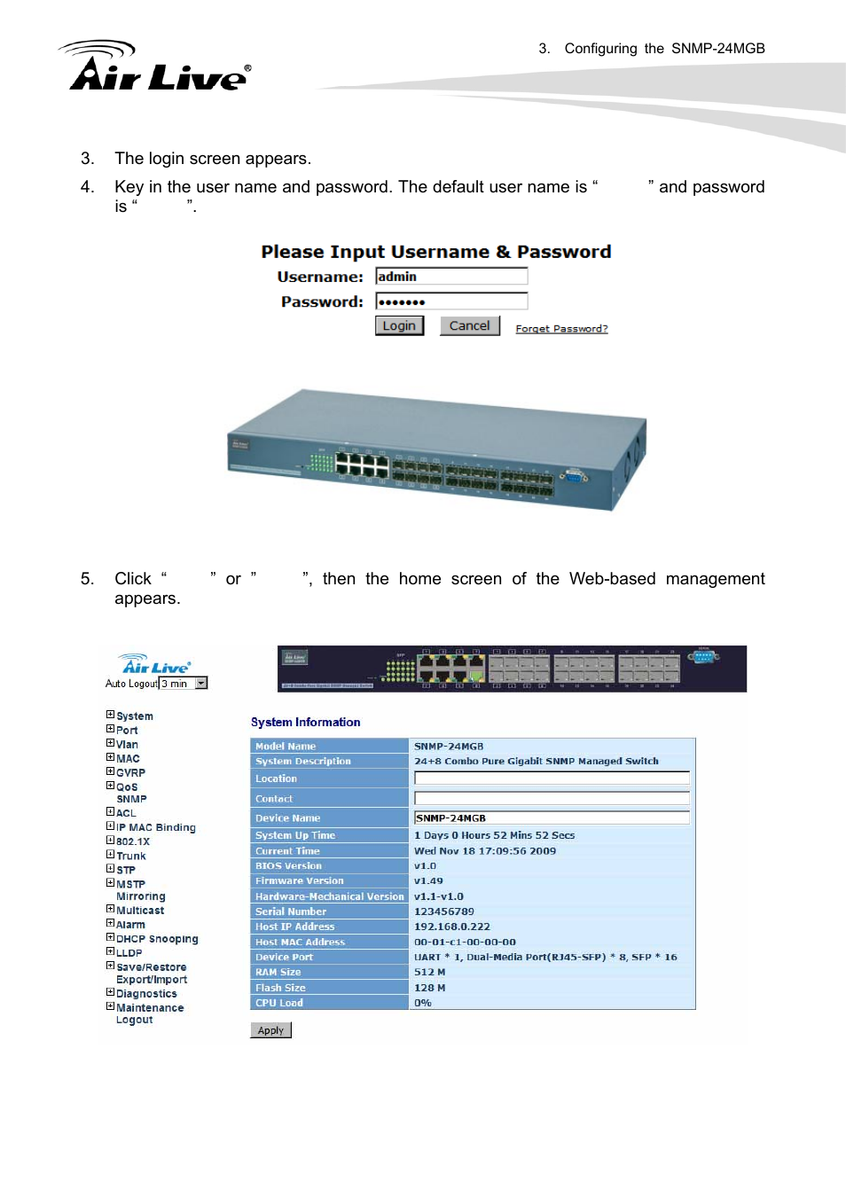 AirLive SNMP-24MGB User Manual | Page 23 / 325