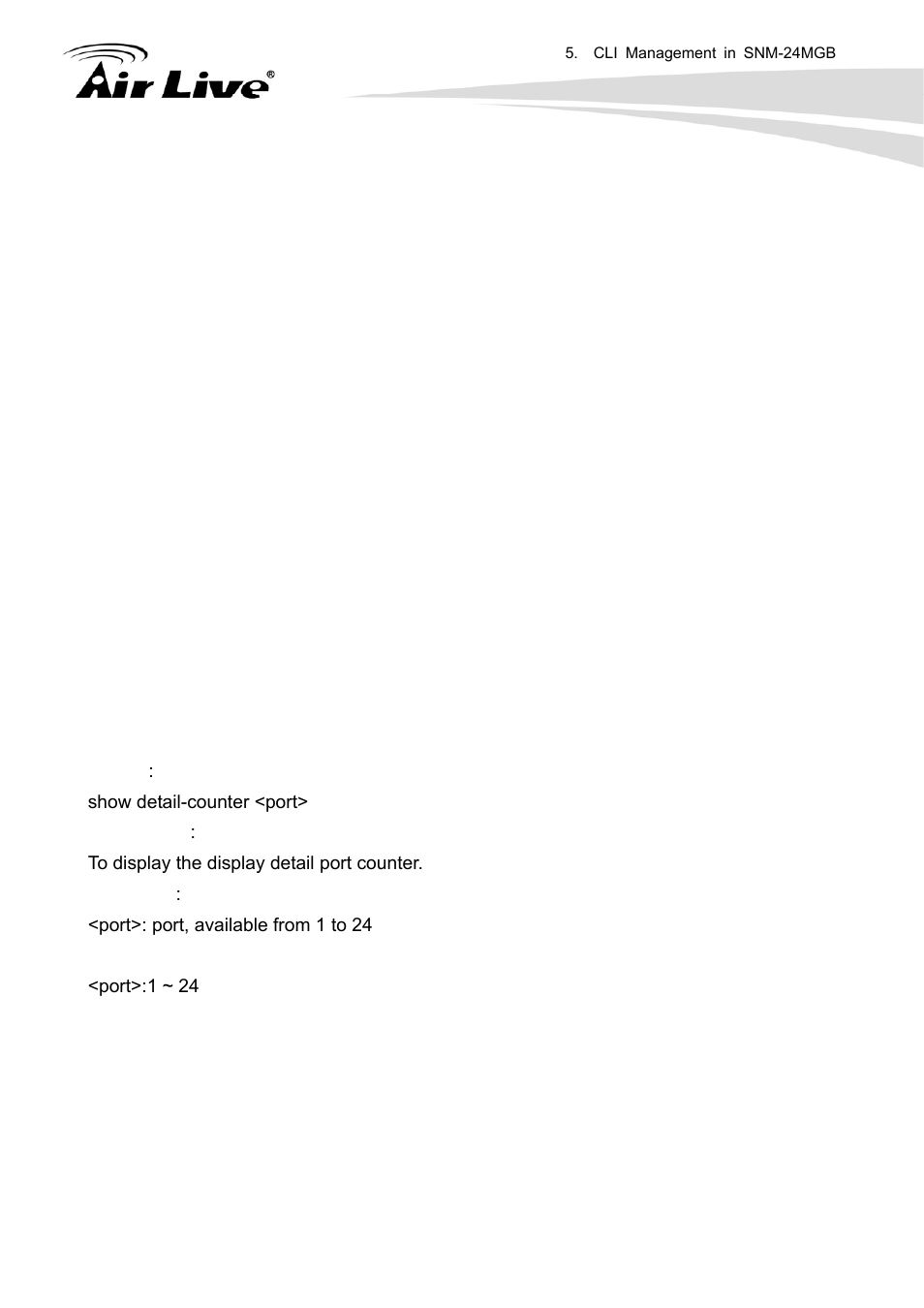 Show detail-counter | AirLive SNMP-24MGB User Manual | Page 277 / 325