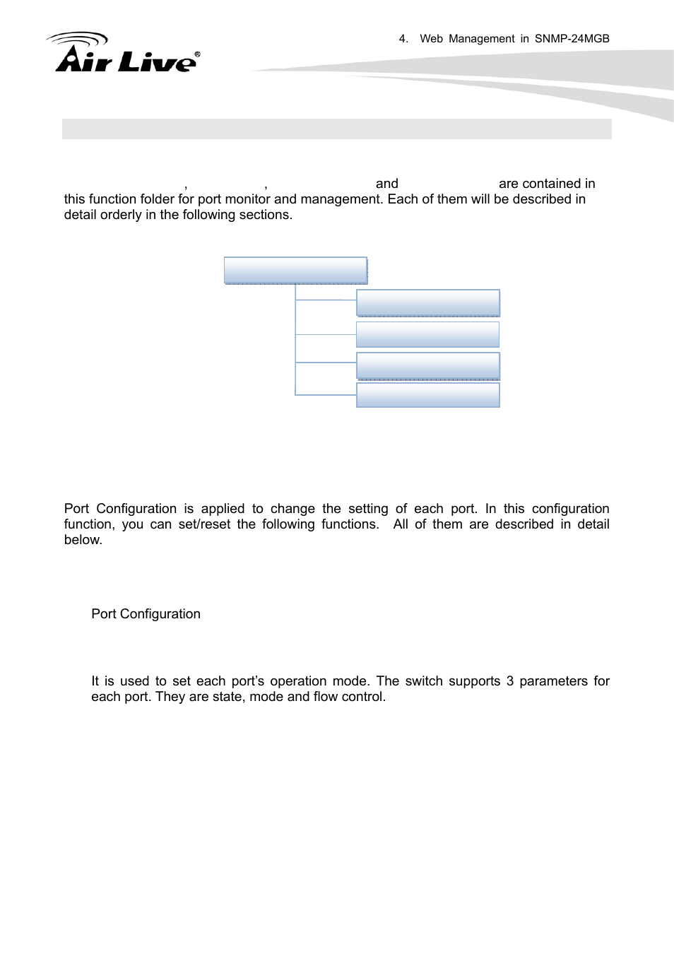 3 port, 1 port configuration | AirLive SNMP-24MGB User Manual | Page 41 / 325