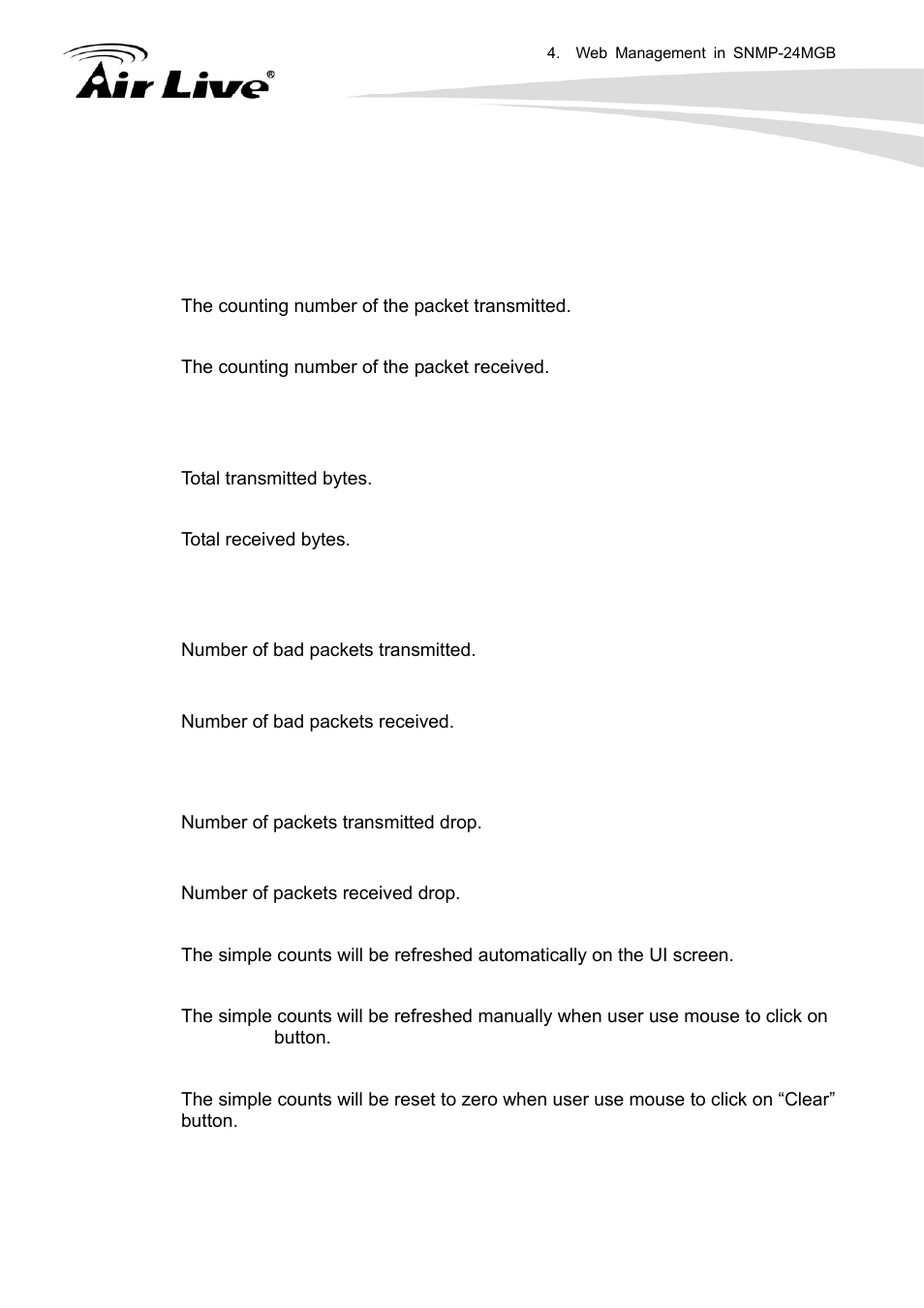 AirLive SNMP-24MGB User Manual | Page 48 / 325