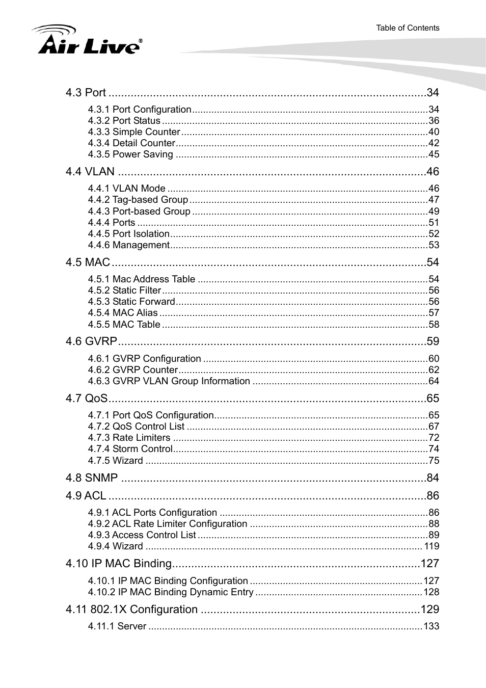 AirLive SNMP-24MGB User Manual | Page 5 / 325