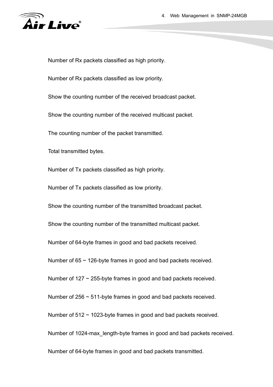 AirLive SNMP-24MGB User Manual | Page 50 / 325