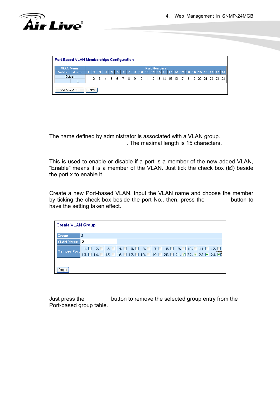 AirLive SNMP-24MGB User Manual | Page 57 / 325