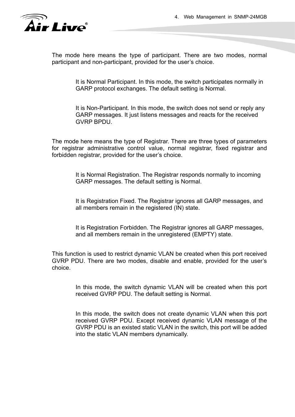 2 gvrp counter | AirLive SNMP-24MGB User Manual | Page 69 / 325