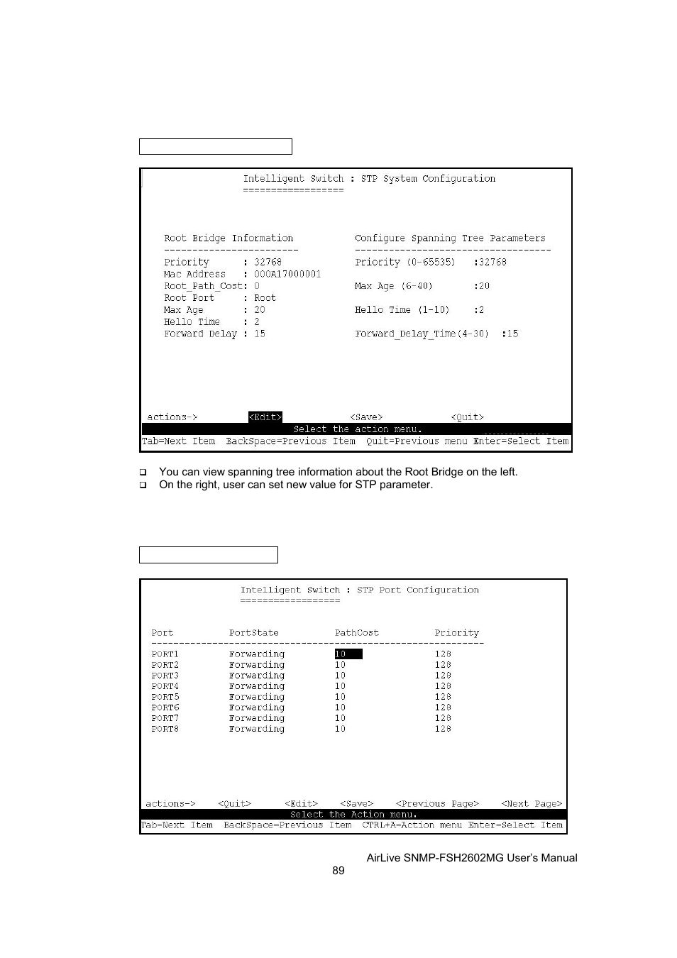 AirLive SNMP-FSH2602MG User Manual | Page 101 / 137