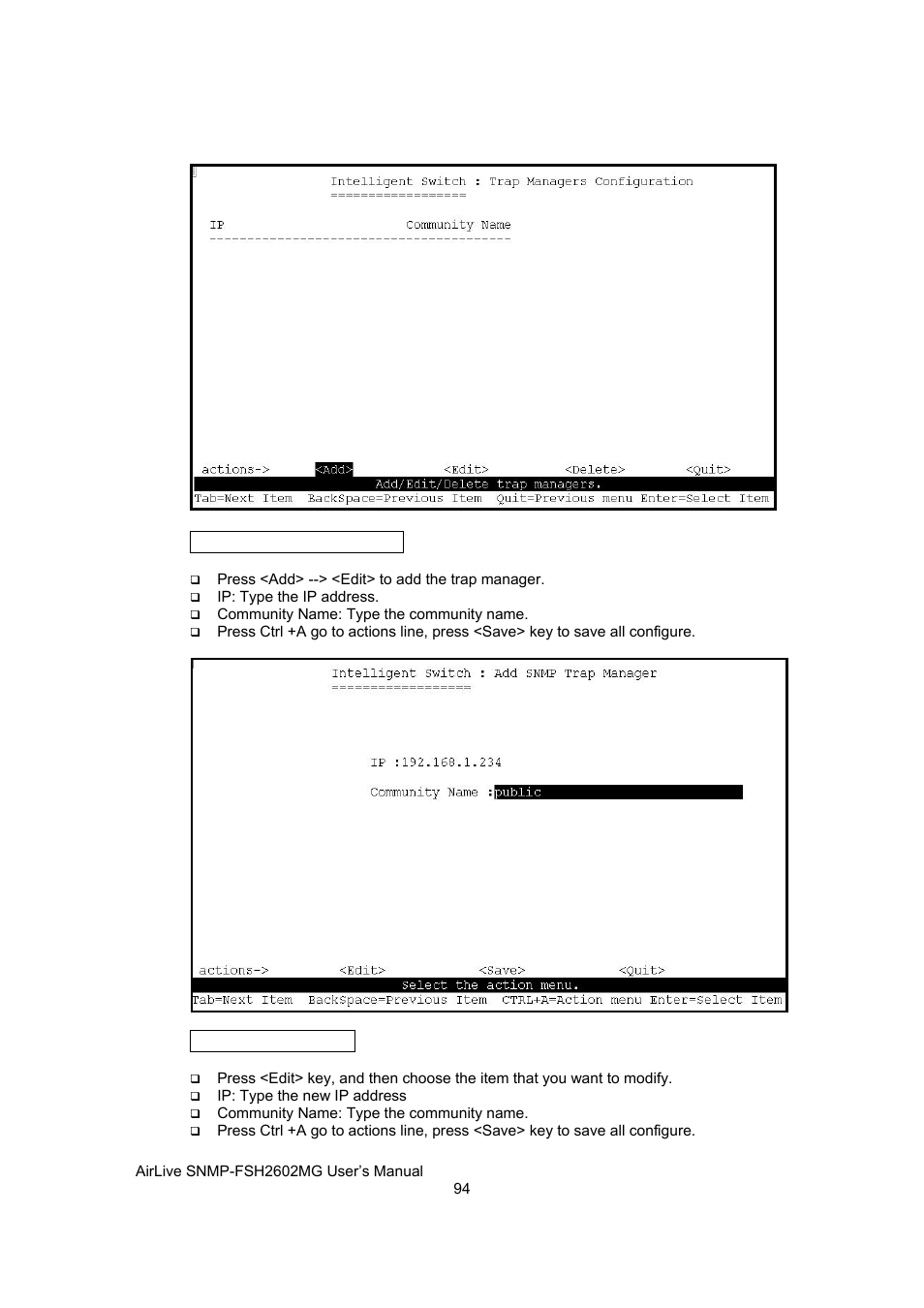 AirLive SNMP-FSH2602MG User Manual | Page 106 / 137