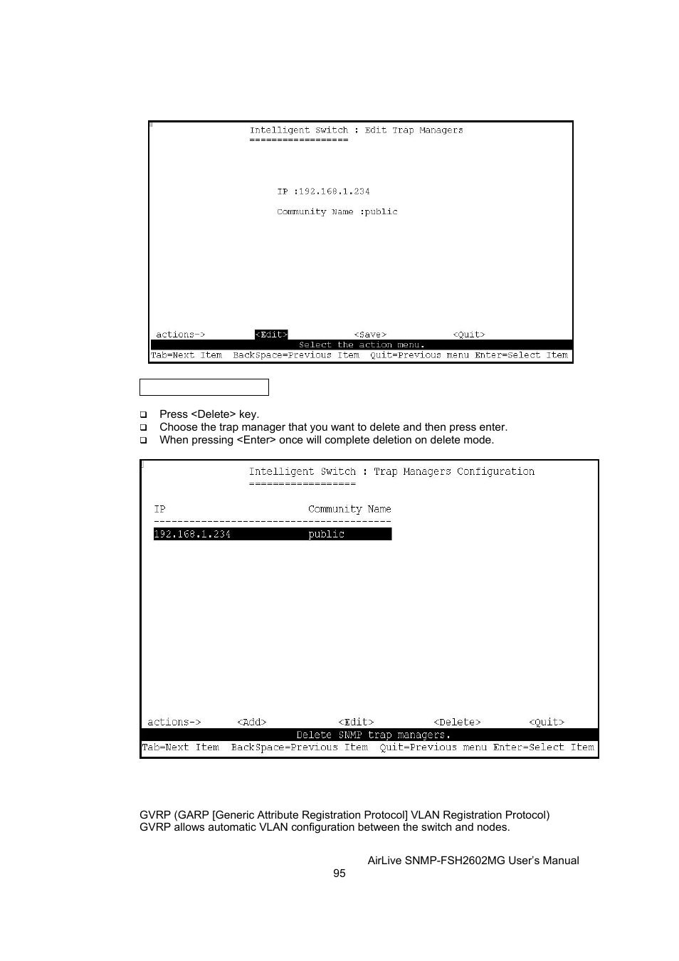 Gvrp | AirLive SNMP-FSH2602MG User Manual | Page 107 / 137