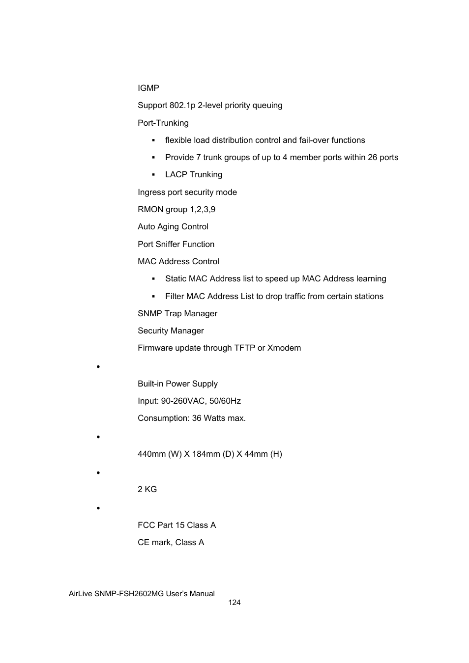 AirLive SNMP-FSH2602MG User Manual | Page 136 / 137