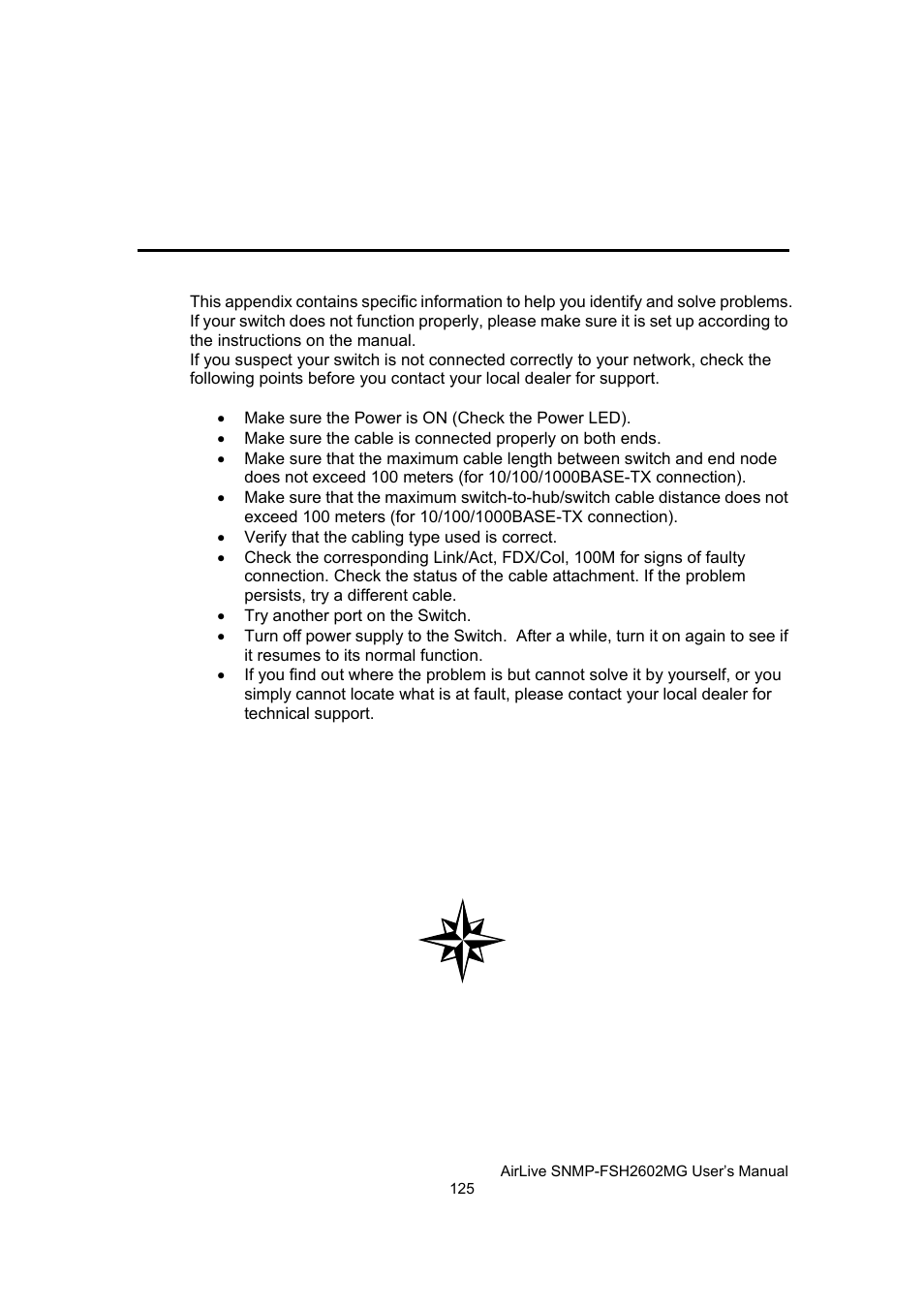 Appendix b troubleshooting | AirLive SNMP-FSH2602MG User Manual | Page 137 / 137