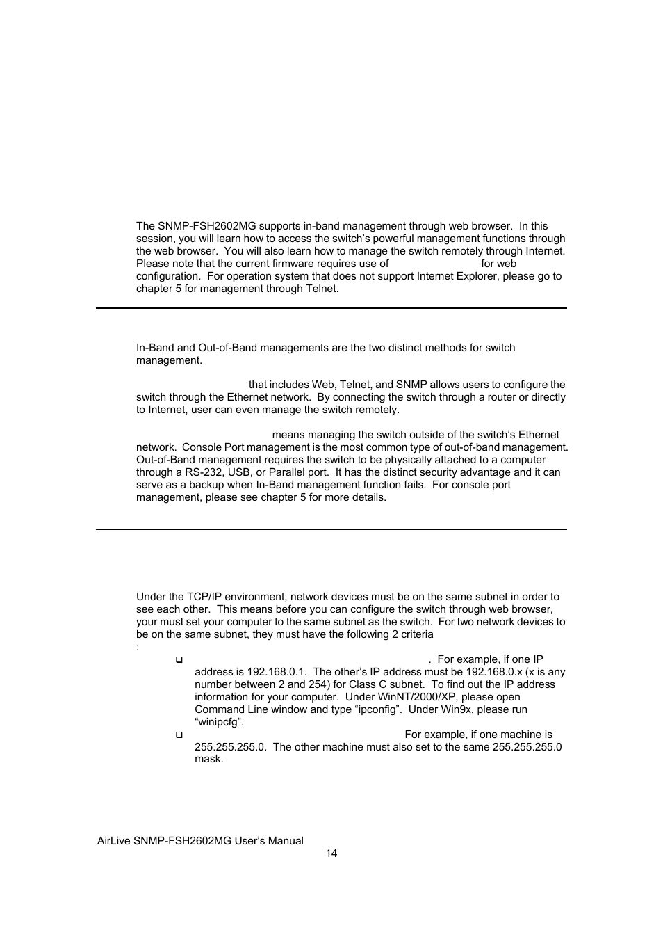 Web management | AirLive SNMP-FSH2602MG User Manual | Page 26 / 137