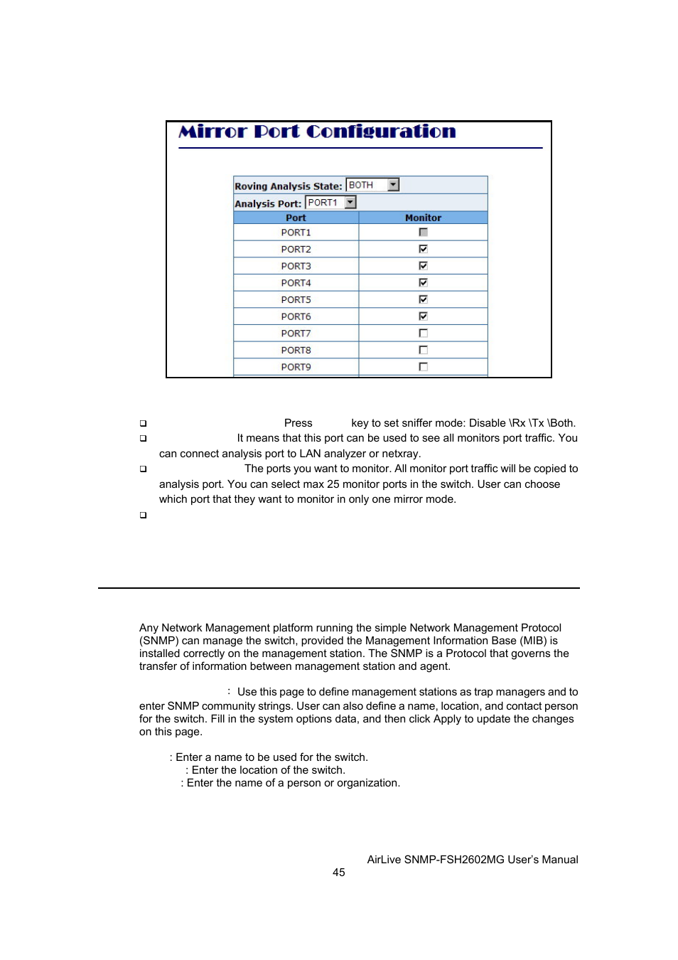 Snmp/trap manager | AirLive SNMP-FSH2602MG User Manual | Page 57 / 137