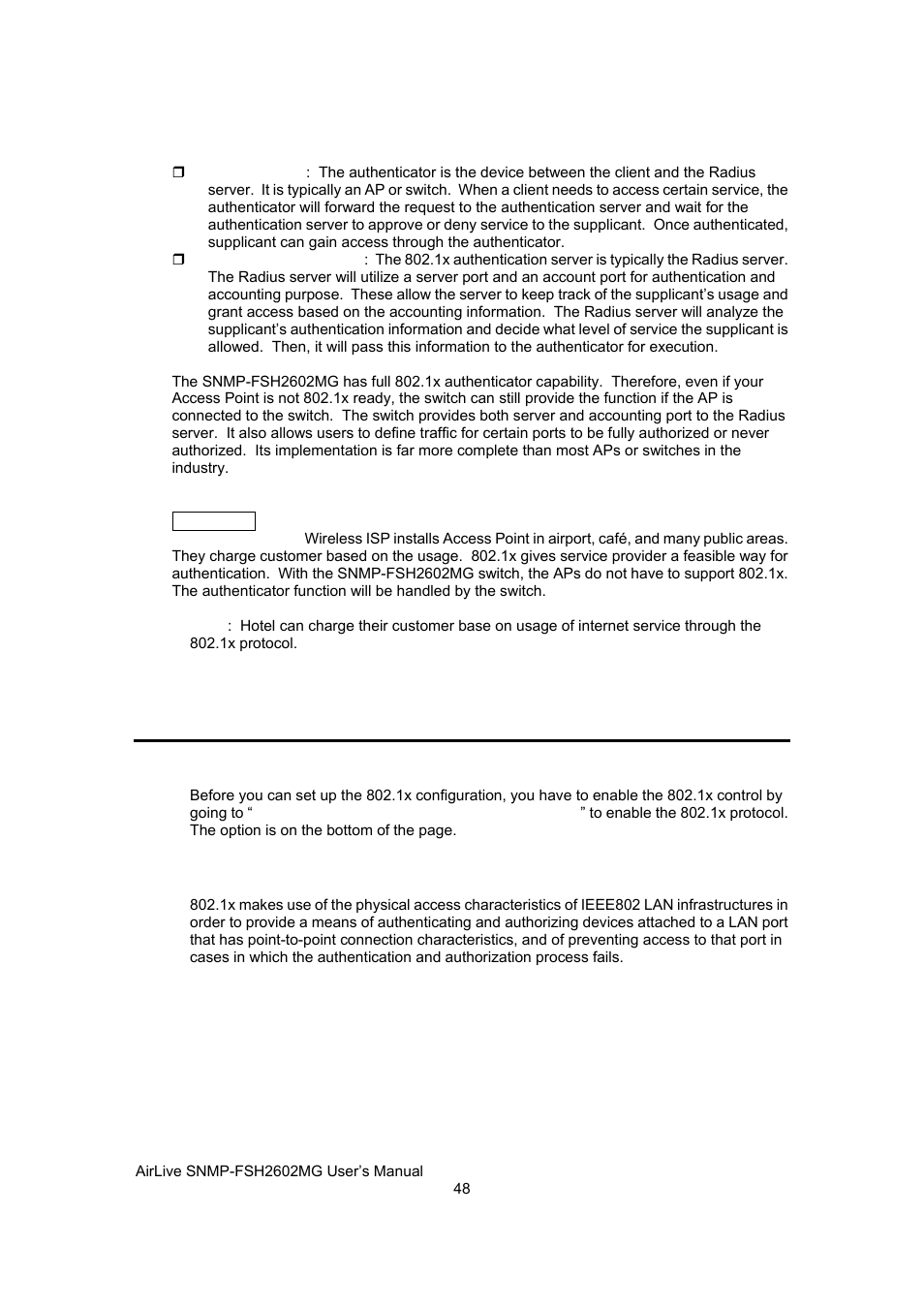 1x configuration, System configuration | AirLive SNMP-FSH2602MG User Manual | Page 60 / 137