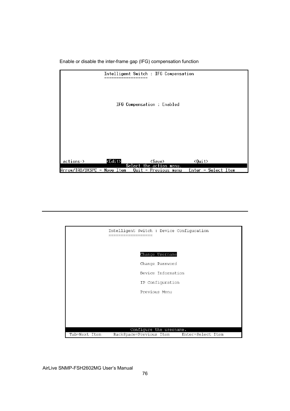 Administration configuration | AirLive SNMP-FSH2602MG User Manual | Page 88 / 137