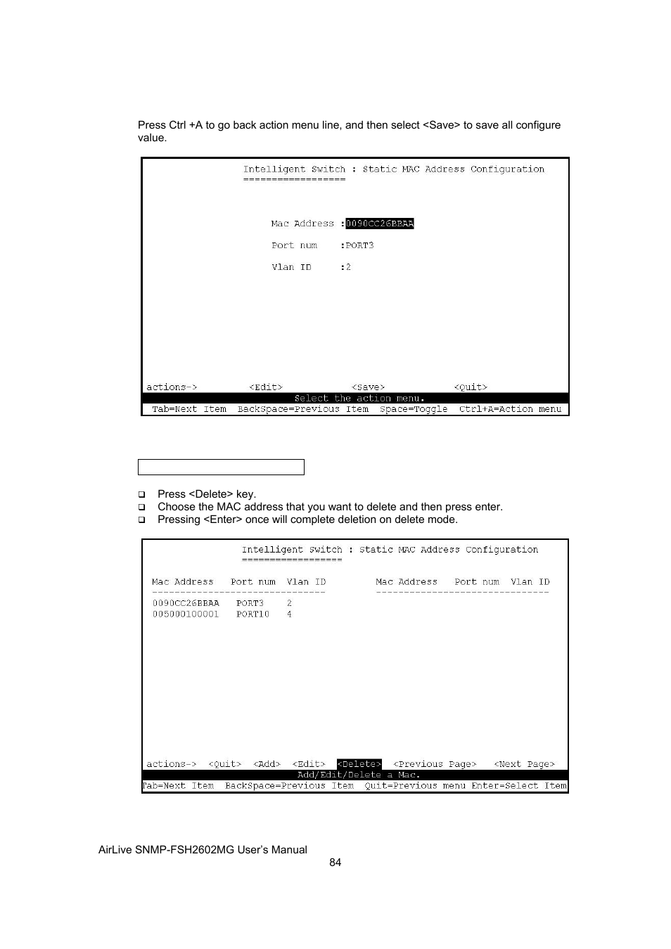 AirLive SNMP-FSH2602MG User Manual | Page 96 / 137