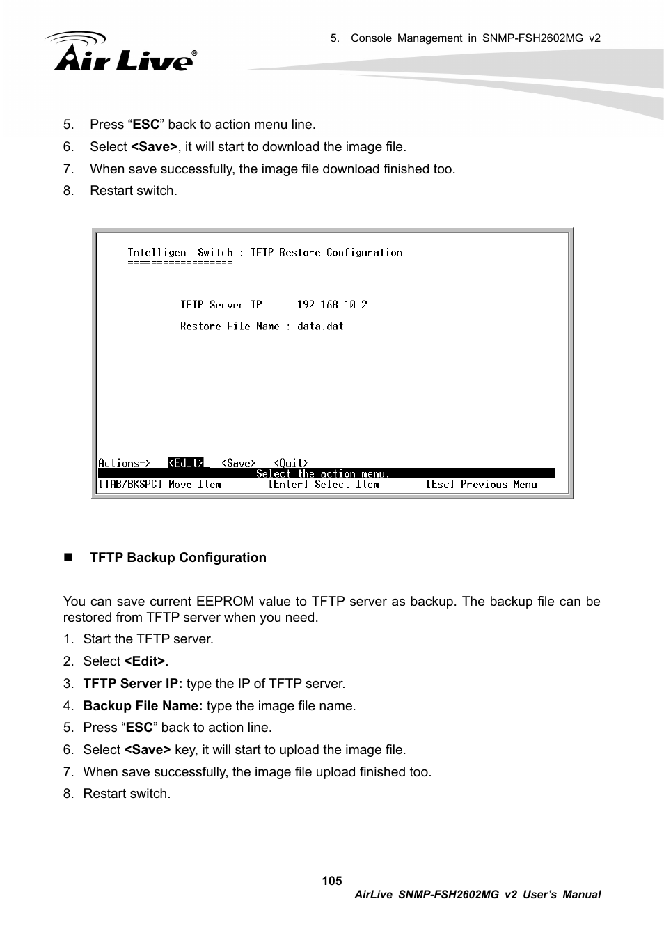 AirLive SNMP-FSH2602MG v2 User Manual | Page 110 / 139