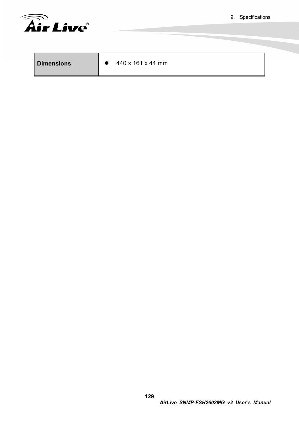 AirLive SNMP-FSH2602MG v2 User Manual | Page 134 / 139
