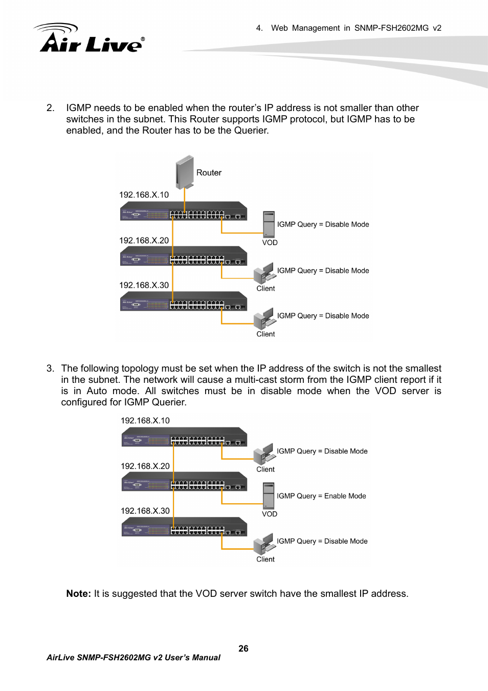 AirLive SNMP-FSH2602MG v2 User Manual | Page 31 / 139