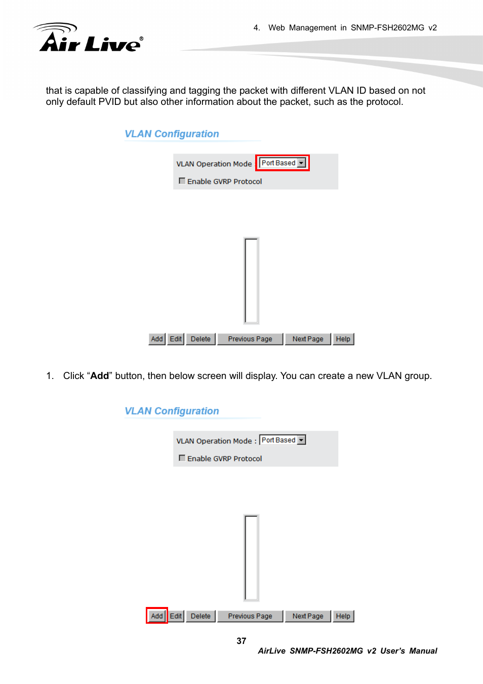 AirLive SNMP-FSH2602MG v2 User Manual | Page 42 / 139