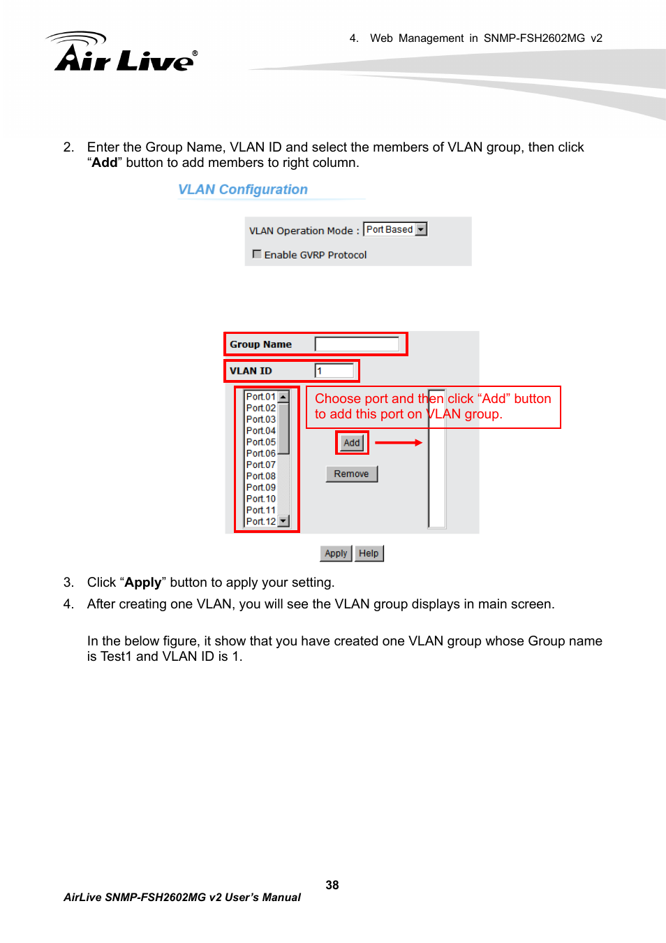 AirLive SNMP-FSH2602MG v2 User Manual | Page 43 / 139