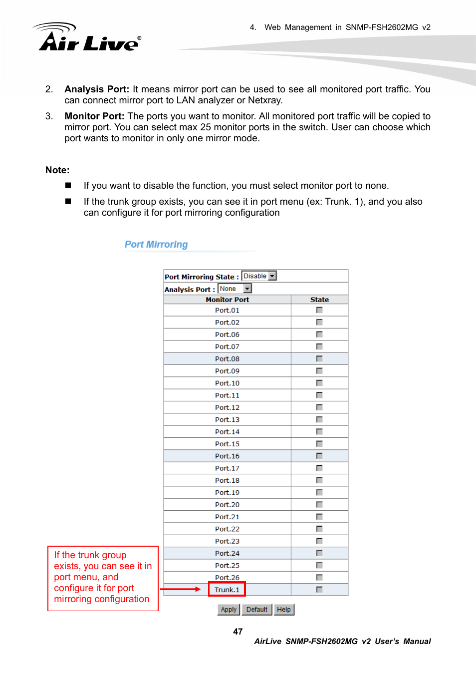 AirLive SNMP-FSH2602MG v2 User Manual | Page 52 / 139