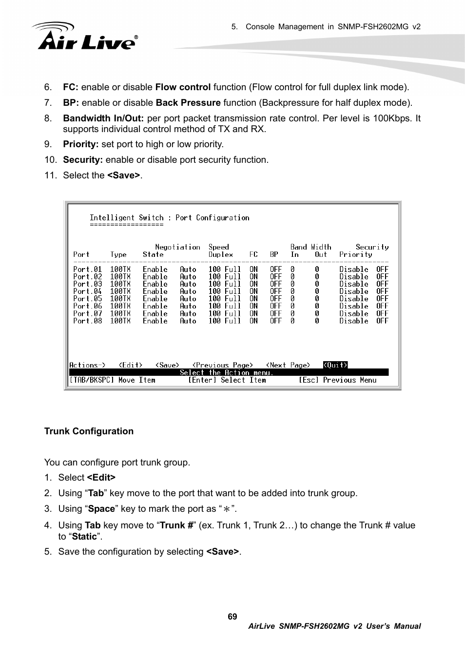 AirLive SNMP-FSH2602MG v2 User Manual | Page 74 / 139