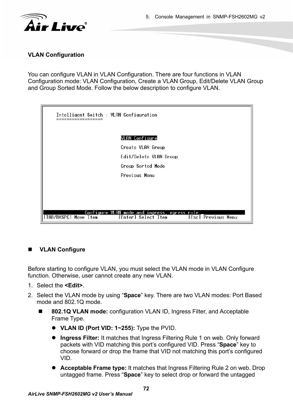 AirLive SNMP-FSH2602MG v2 User Manual | Page 77 / 139